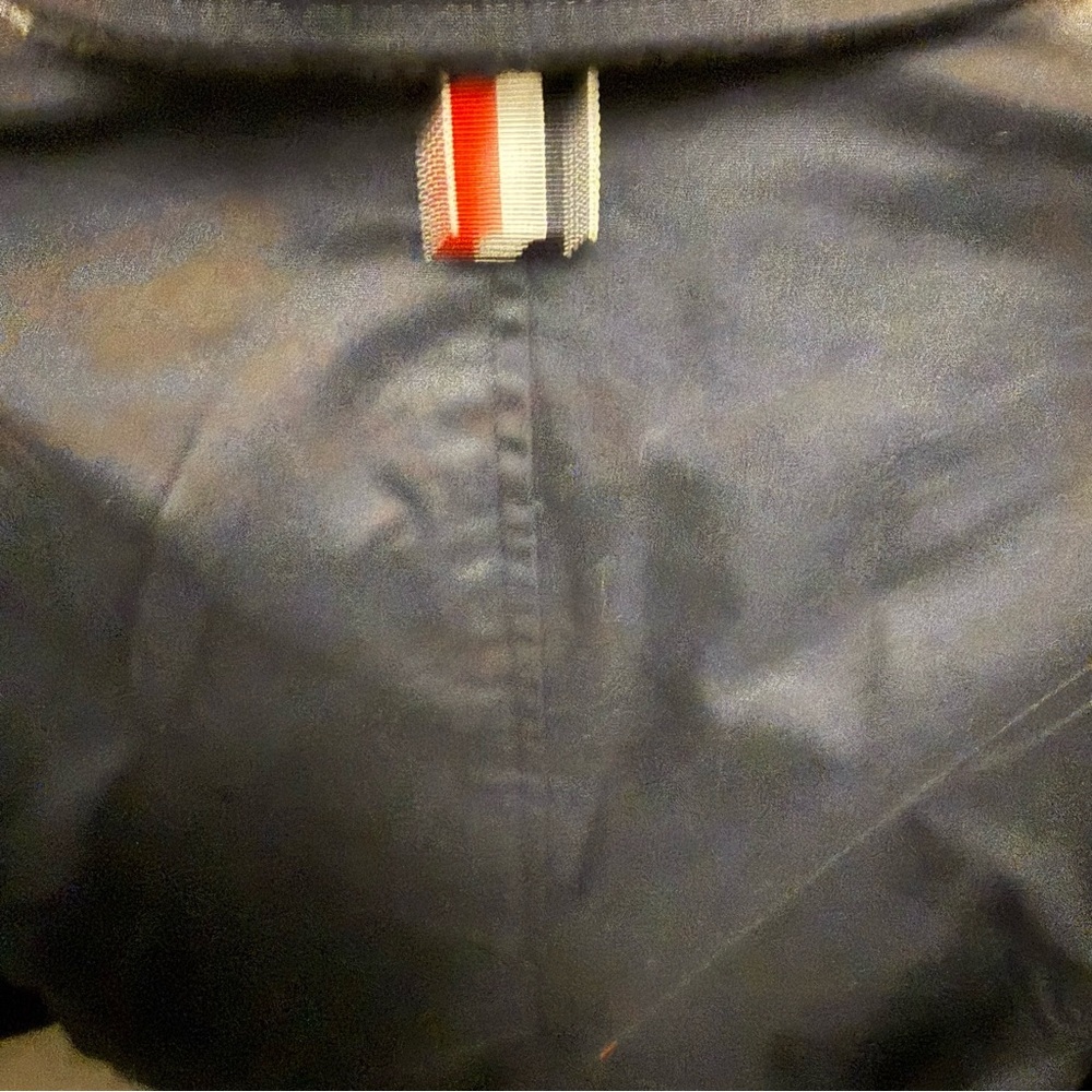 Thom Browne Dark Blue Men's Jacket with Red Accents - Picture 8 of 13